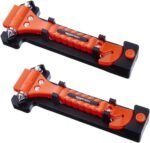 Cortacinturones de seguridad y martillo rompecristales de emergencia Amazon Basics, accesorios para el coche, paquete de 2 unidades, SW-835 - Imagen 3