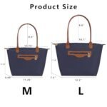 Bolso de mano de nailon impermeable para mujer. Bolso de diseño ligero con cremallera. Bolso elegante y resistente - Imagen 5