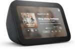 Amazon Echo Show 5 (último modelo), pantalla inteligente con Alexa+ Early Access, el doble de graves y un sonido más nítido, color carbón