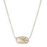 Collar con colgante Elisa de Kendra Scott para mujer, bisutería, chapado en oro de 14k