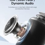 Altavoz Bluetooth portátil: regalos de San Valentín para él. Sonido potente y nítido, luz romántica, resistencia al agua IPX5, autonomía para todo el día, Bluetooth 5.3 y emparejamiento TWS. Pequeño altavoz inalámbrico para actividades al aire libre, viajes y citas nocturnas.