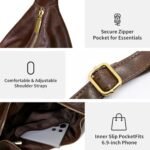 Bolsos Hobo «Celestina» para mujer, bolso de hombro plegable de piel vegana ultrasuave, bolsos tote holgados y elegantes - Imagen 5