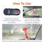 Cortacinturones de seguridad y martillo rompecristales de emergencia Amazon Basics, accesorios para el coche, paquete de 2 unidades, SW-835 - Imagen 7