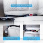 Car Seat Gap Filler Set of 2, Soft Foam Multifunctional Seat Side Gap Filler with Organizer &amp; Hook Function, 3in1 Gap Stopper Universal Fit Car SUV Truck Fill The Gap Between Seat &amp; Console - Image 2