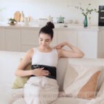 Almohadilla térmica inalámbrica Comfytemp con masajeador para la espalda, masajeador portátil para la zona lumbar, apta para FSA y HSA, recargable, eléctrica e inalámbrica; regalos de San Valentín para ella, mujeres, hombres, mamá y papá; 3 niveles de calor; 30 minutos de descuento