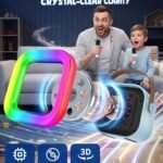 Máquina de karaoke para niños, las 2026 mejores ideas de regalos de cumpleaños y juguetes para niños de 4, 5, 6, 7, 8, 9, 10 y más de 12 años; mini reproductor MP3 portátil con 2 micrófonos inalámbricos para fiestas