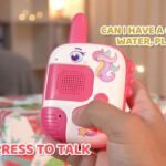 Walkie Talkies Toys for Girls:Unicorn Toys 2 Pack Birthday Gifts for 3 4 5-7 8 Year Old Girls Toy for 4 5 6 7 8-10 Year Old Camping Outdoor Games,Christmas Stocking Stuffers for Girls Kids