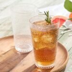 Santa Fe Clear Set of 6 Premium Acrylic Ice Tea Glass 22 oz – Unbreakable Drinkware with Textured Bubble Design, Shatterproof Tumblers for Indoor &amp; Outdoor Use - Image 6