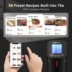 INKBIRD WIFI Sous Vide Cooker ISV-100W, 1000 Watts Sous Vide Machine Immersion Circulator with 14 Preset Recipes on APP & Calibration Function, Thermal Immersion, Fast-Heating with Timer - Image 6