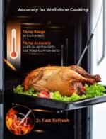 Govee Bluetooth Meat Thermometer, Wireless Meat Thermometer for Smoker Oven, Digital Grill Thermometer with 2 Probes, Timer Mode, Smart LCD Backlight BBQ Thermometer for Cooking Turkey Fish Beef - Image 5