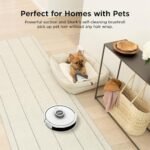 Shark AI Ultra Voice Control Robot Vacuum with Matrix Clean Navigation, Home Mapping, 60-Day Capacity, XL Self-Empty Base for Homes with Pets, Carpet &amp; Hard Floors, Cool Grey, AV2511AE - Image 2