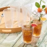 Santa Fe Clear Set of 6 Premium Acrylic Ice Tea Glass 22 oz – Unbreakable Drinkware with Textured Bubble Design, Shatterproof Tumblers for Indoor &amp; Outdoor Use - Image 5