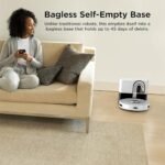 Shark AI Ultra Voice Control Robot Vacuum with Matrix Clean Navigation, Home Mapping, 60-Day Capacity, XL Self-Empty Base for Homes with Pets, Carpet &amp; Hard Floors, Cool Grey, AV2511AE - Image 6